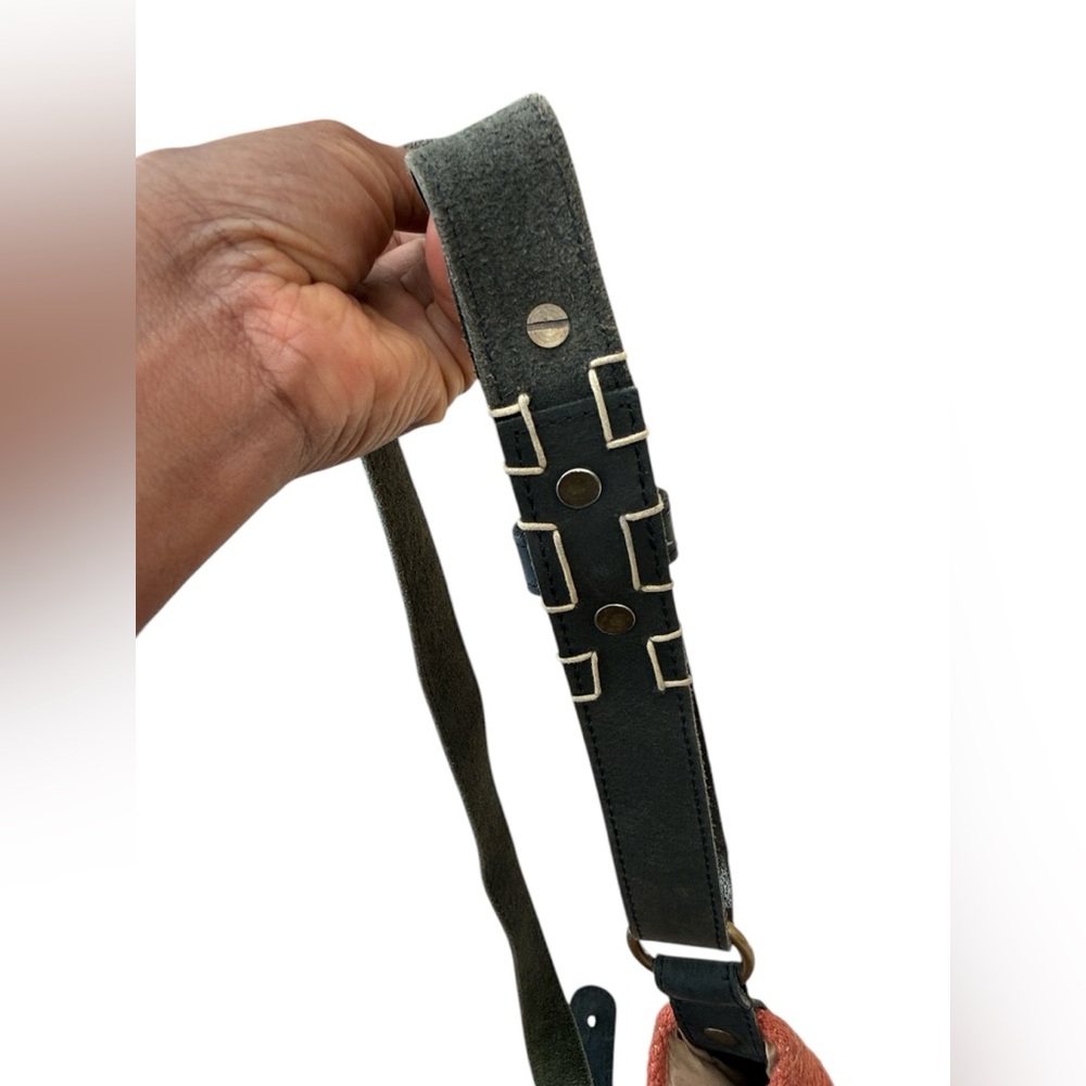 RAJ Anthropologie Woven Carpet Kilim Messenger Crossbody Bag Made in India - Picture 3 of 10